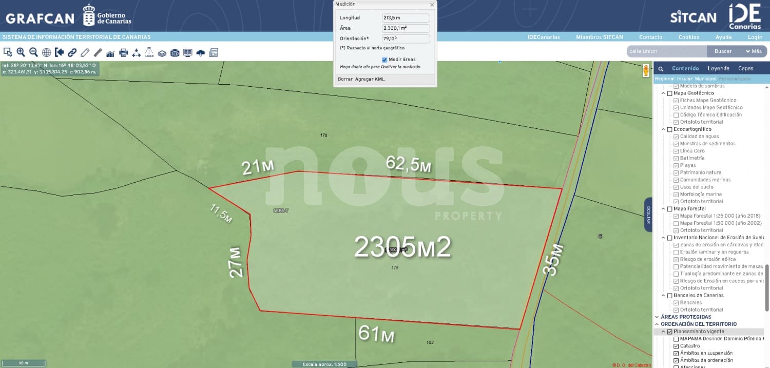 Undeveloped Land for sale in El Tanque - € 128,000 (Ref: 9937344)