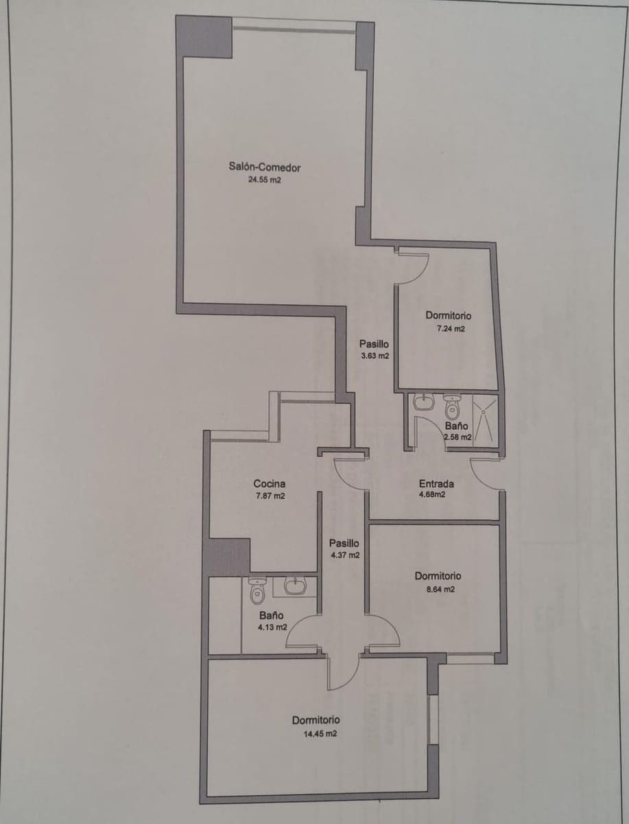 3 makuuhuone Asunto myytävänä paikassa Malaga kaupunki - 340 000 € (Ref: 9896577)