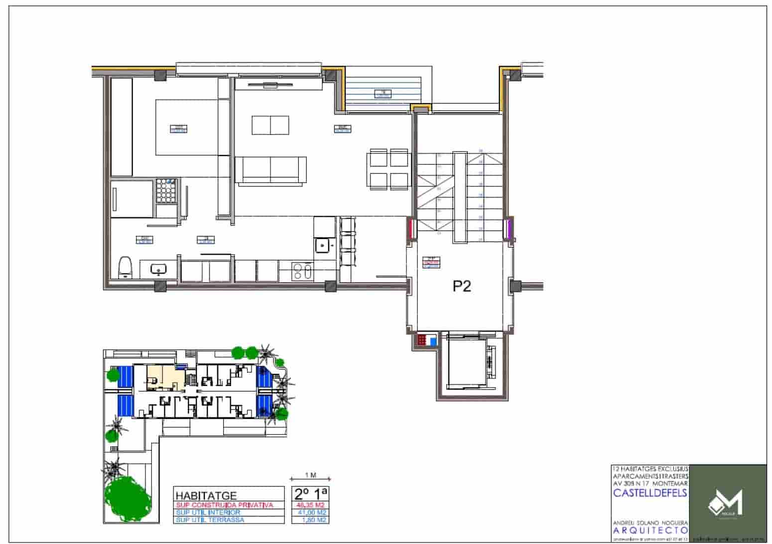 Piso de 1 habitación en Castelldefels en venta con piscina - 380.000 € (Ref: 10109041)