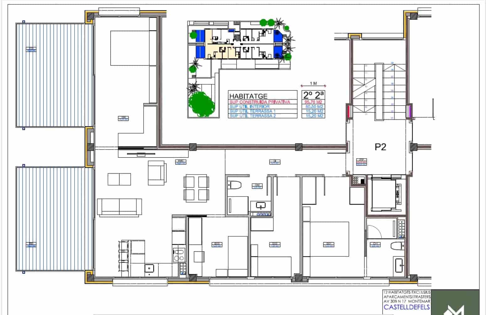 3 quarto Apartamento para venda em Castelldefels com piscina - 1 350 000 € (Ref: 10109042)