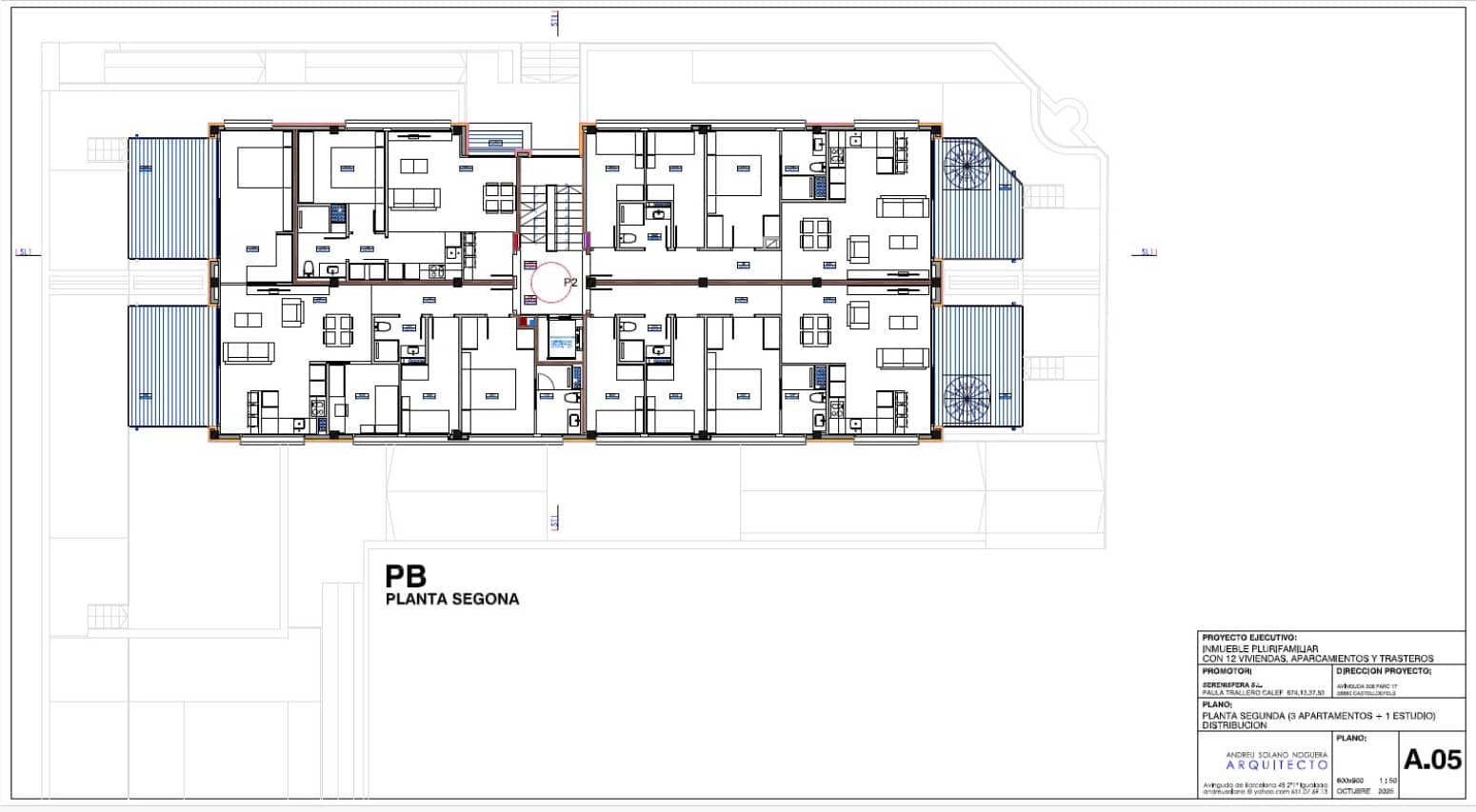 3 quarto Apartamento para venda em Castelldefels com piscina - 1 350 000 € (Ref: 10109042)