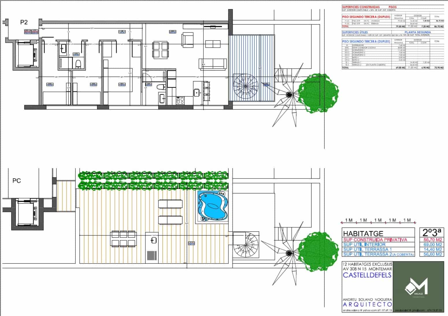 3 camera da letto Appartamento in vendita in Castelldefels con piscina - 815.000 € (Rif: 10109044)