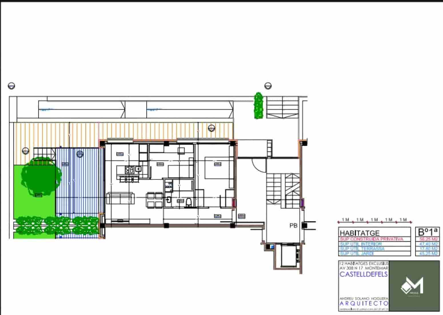 2 soveværelse Lejlighed til salg i Castelldefels med swimmingpool - € 615.000 (Ref: 10109045)