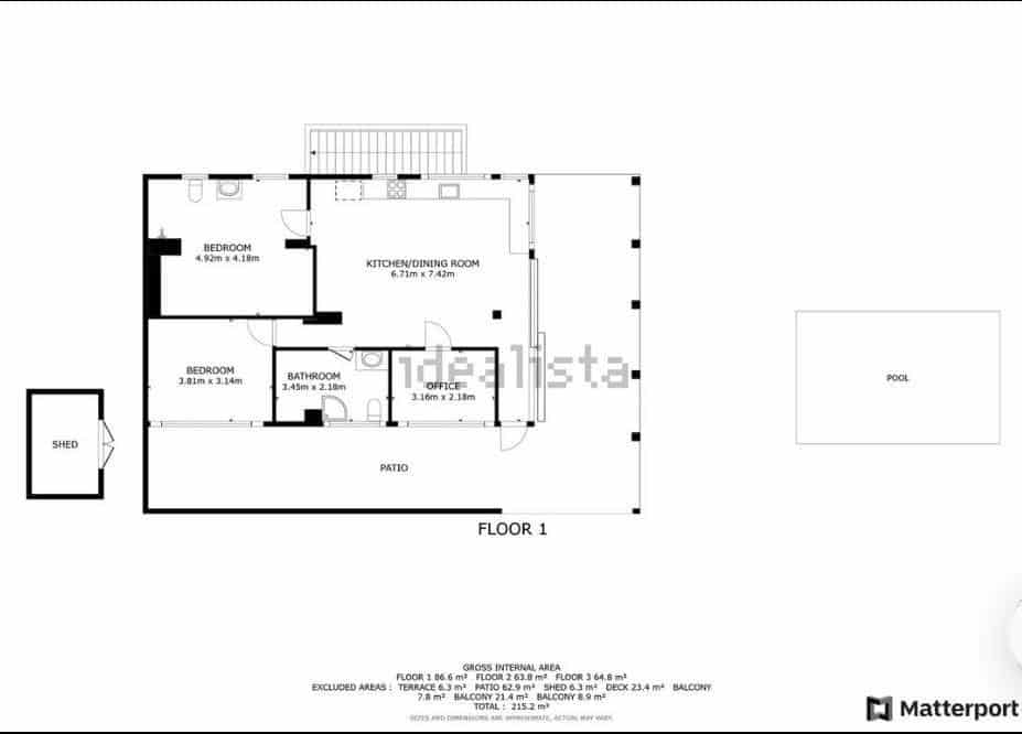 Chalet de 6 habitaciones en Castelldefels en venta con piscina garaje - 975.000 € (Ref: 9619344)