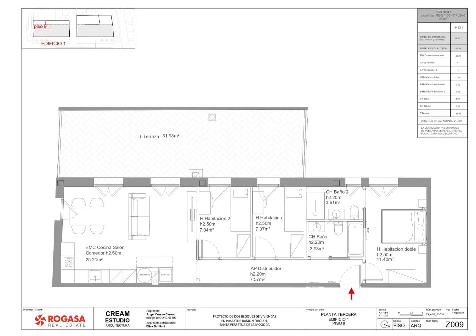 3 soveværelse Lejlighed til salg i Santa Perpetua de Mogoda med garage - € 315.314 (Ref: 9698861)