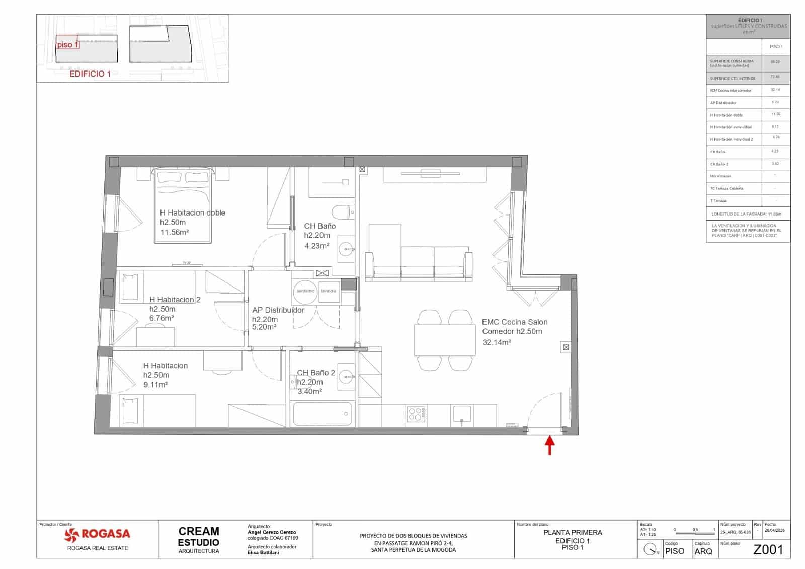 3 sypialnia Mieszkanie na sprzedaż w Santa Perpetua de Mogoda z garażem - 315 314 € (Ref: 9698861)