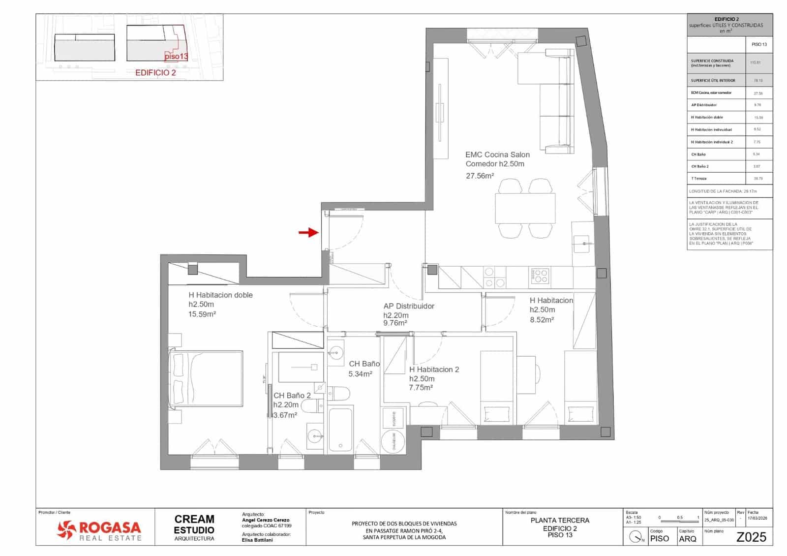 3 soveværelse Lejlighed til salg i Santa Perpetua de Mogoda med garage - € 441.560 (Ref: 9698863)