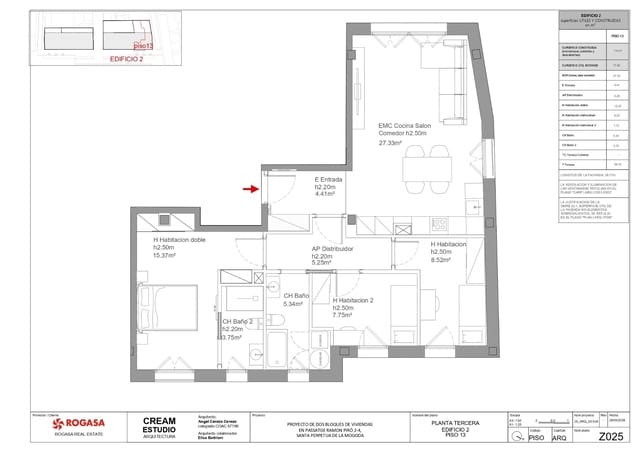 Piso de 3 habitaciones en Santa Perpètua de Mogoda en venta con garaje - 435.601 € (Ref: 9698863)