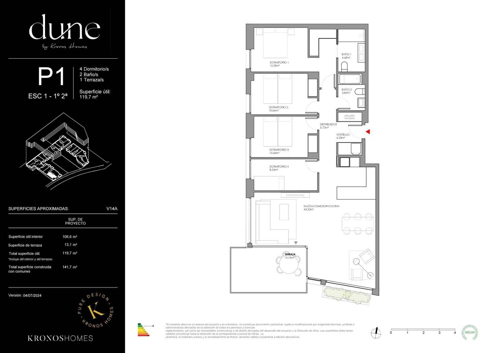 Piso de 4 habitaciones en Cubelles en venta con piscina - 970.000 € (Ref: 9811980)