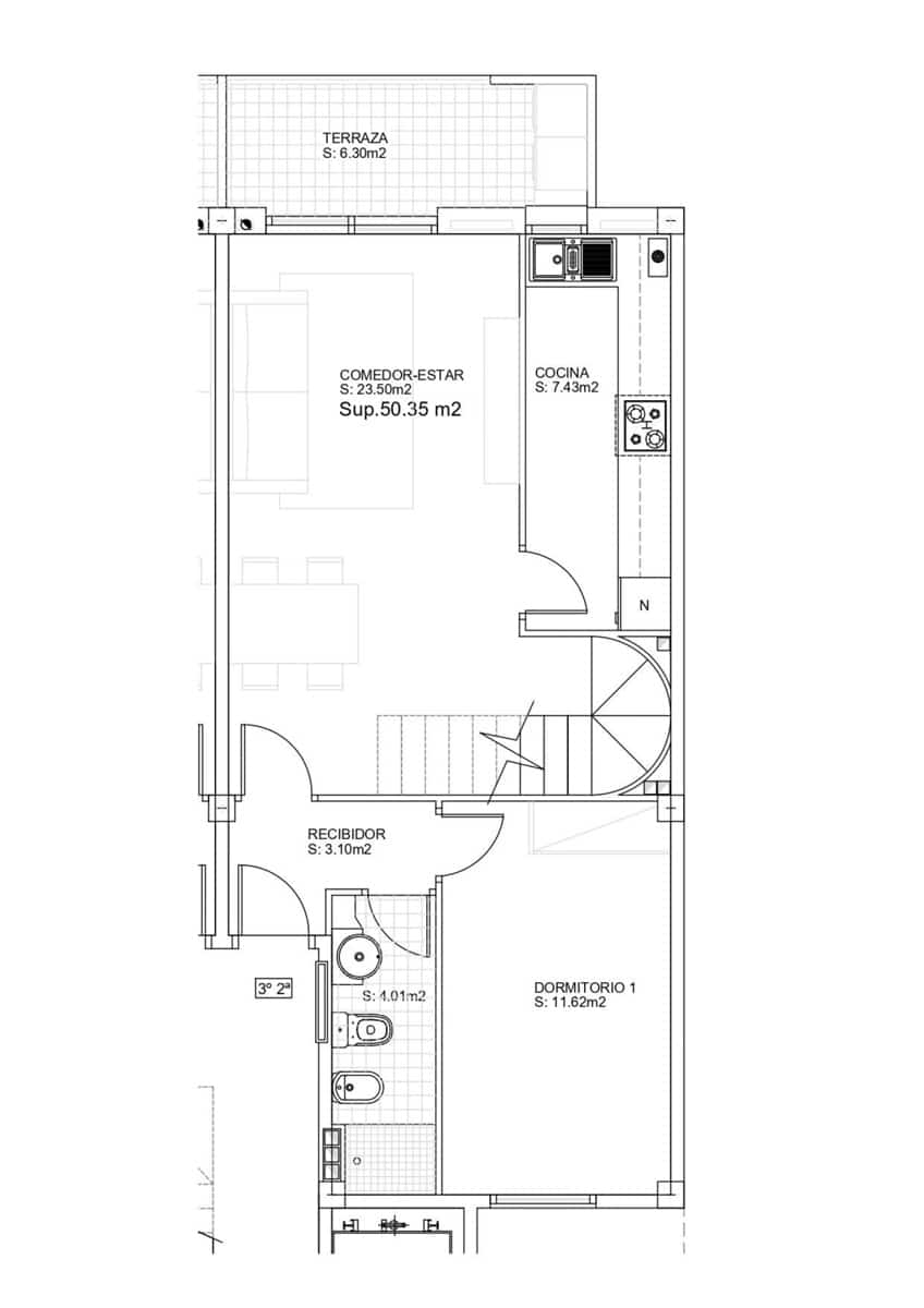 Piso de 3 habitaciones en Castelldefels en venta - 499.000 € (Ref: 9832226)