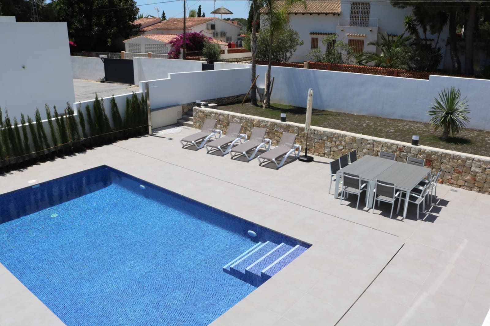 5 soveværelse Villa til leje i Benissa med swimmingpool garage - € 2.900 (Ref: 8176645)