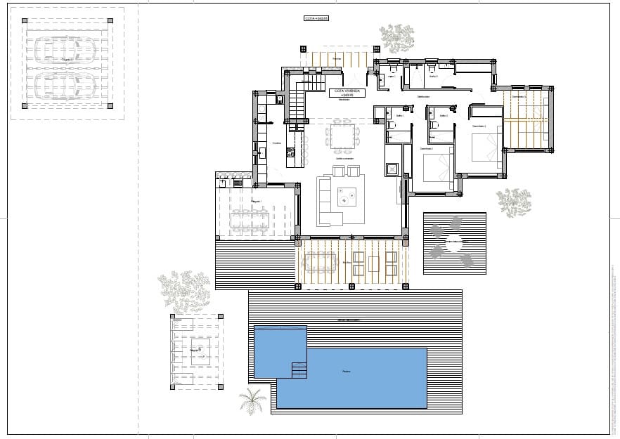 4 soveværelse Finca/Landehus til salg i Teulada-Moraira med swimmingpool garage - € 1.795.000 (Ref: 8707034)