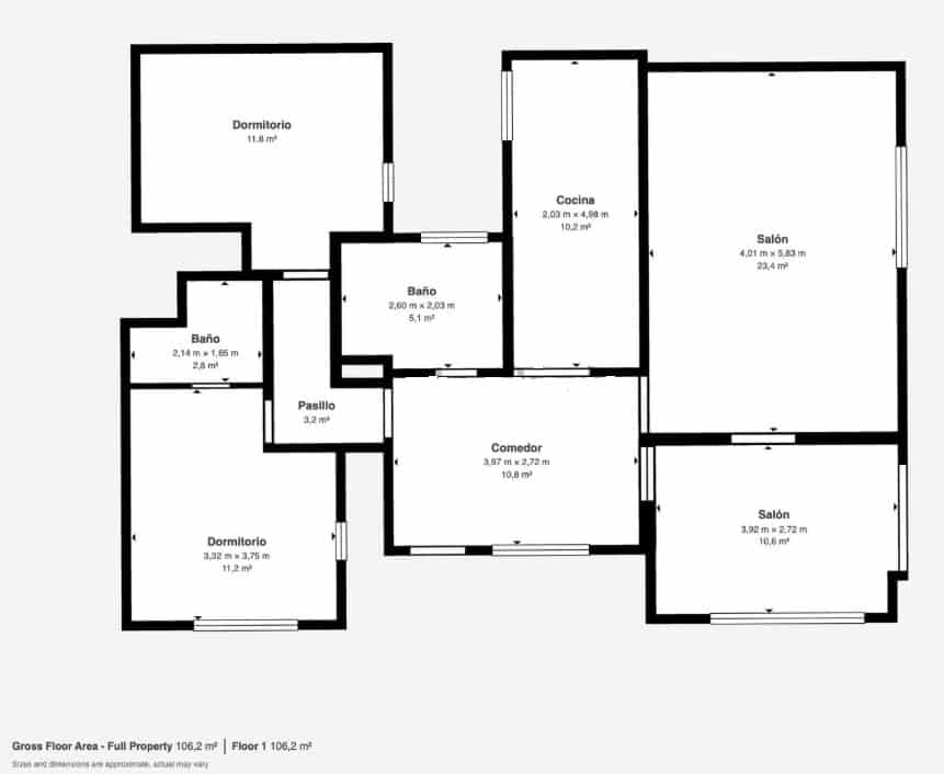 3 makuuhuone Huoneisto myytävänä paikassa Benissa mukana 
autotalli - 475 000 € (Ref: 9558297)