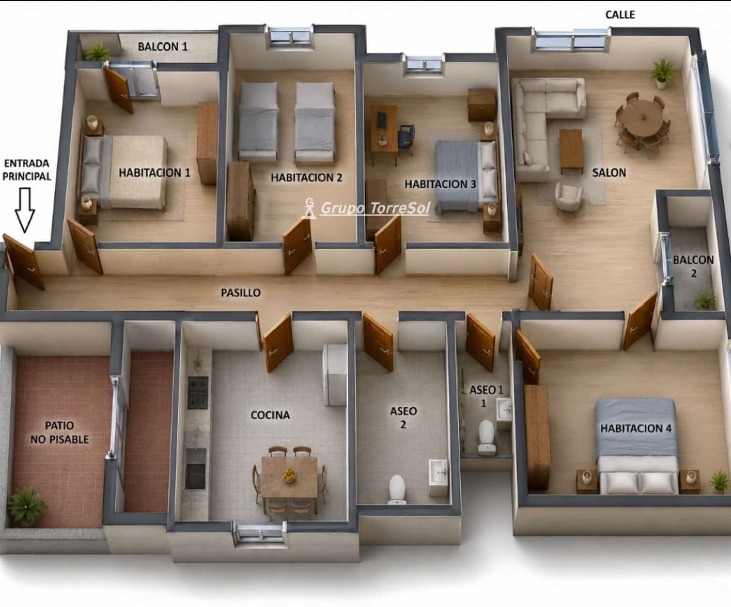 4 sovrum Lägenhet till salu i Elche / Elx med garage - 205 000 € (Ref: 10041447)
