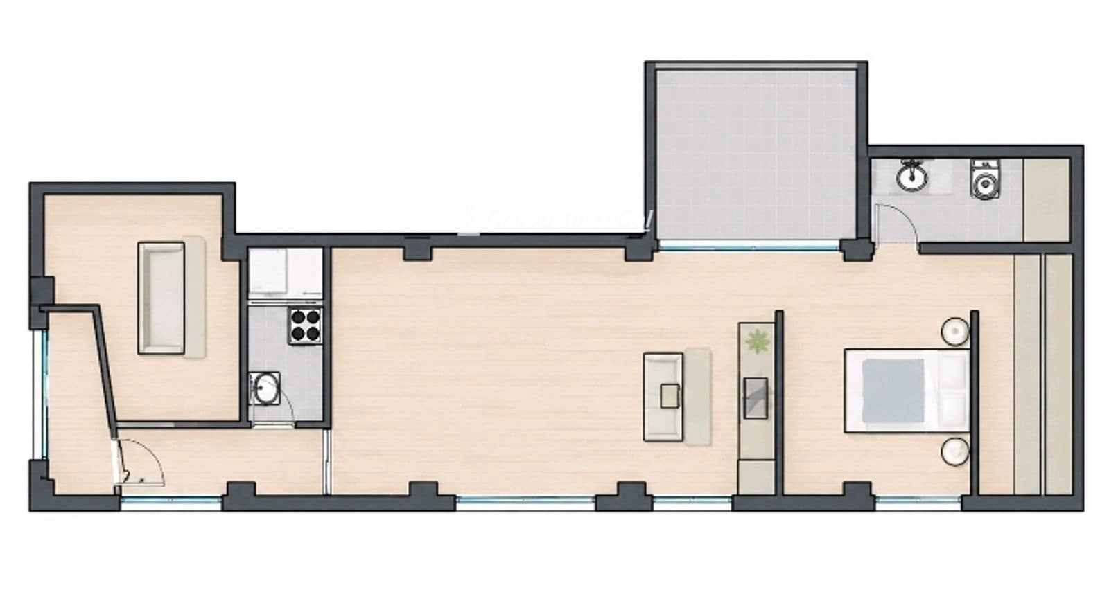 2 makuuhuone Asunto myytävänä paikassa Elche / Elx - 164 000 € (Ref: 10165352)