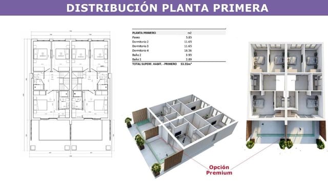 4 makuuhuone Rivitalo myytävänä paikassa Segur de Calafell, Calafell mukana uima-altaan - 445 000 € (Ref: 9151987)