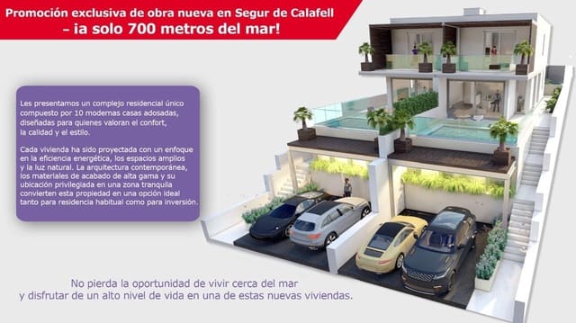 4 chambre Villa/Maison Mitoyenne à vendre à Segur de Calafell, Calafell avec piscine - 455 000 € (Ref: 9151987)