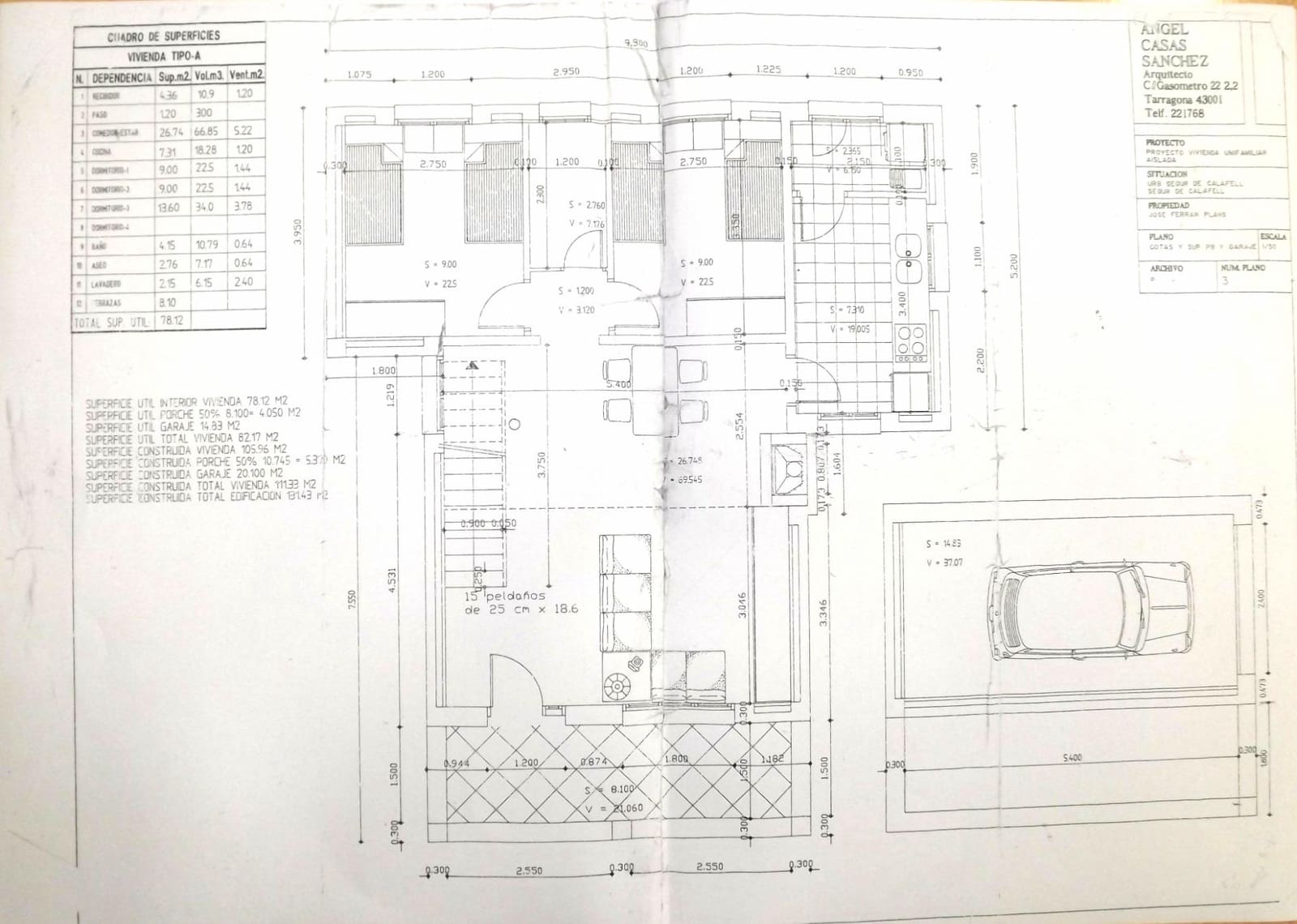 3 soveværelse Villa til salg i Segur de Calafell med swimmingpool garage - € 295.000 (Ref: 9152000)