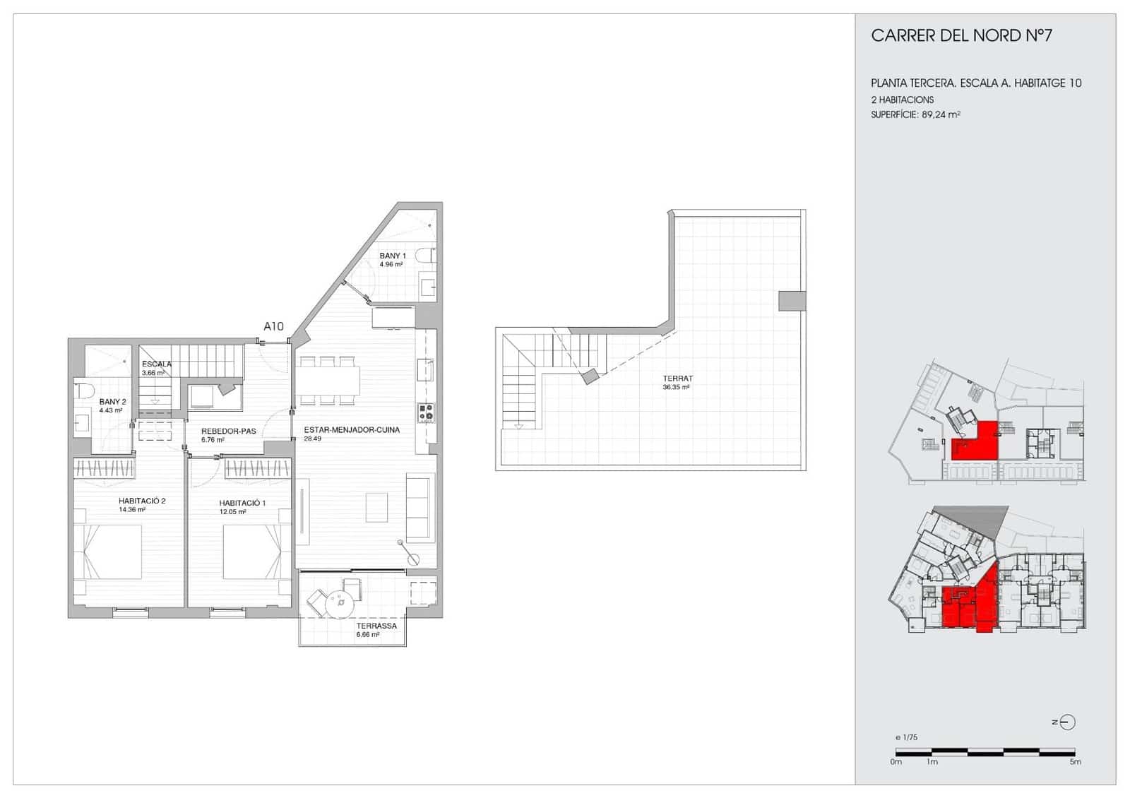 2 bedroom Penthouse for sale in Torredembarra with garage - € 280,000 (Ref: 9169474)