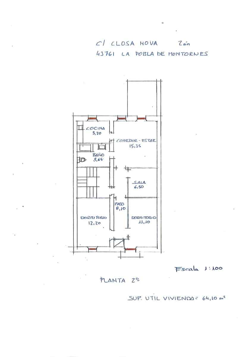 9 bedroom Townhouse for sale in La Pobla de Montornes - € 188,000 (Ref: 9300998)