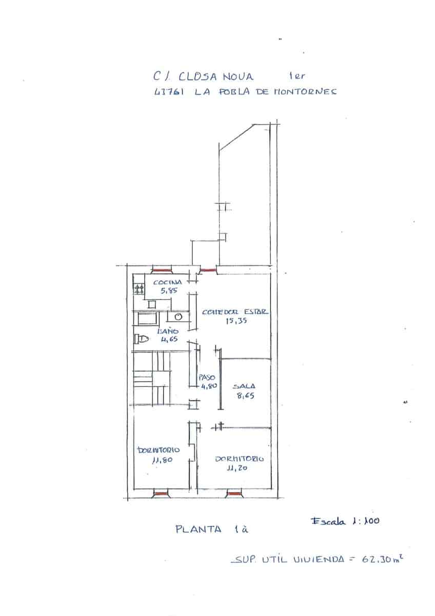9 bedroom Townhouse for sale in La Pobla de Montornes - € 188,000 (Ref: 9300998)