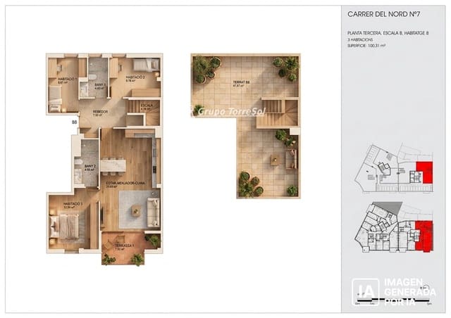 3 soverom Leilighet til salgs i Torredembarra - € 320 000 (Ref: 9534650)