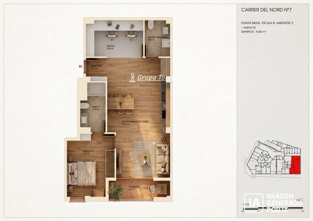 1 soverom Leilighet til salgs i Torredembarra - € 210 000 (Ref: 9534651)