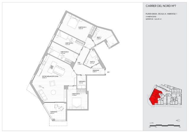 4 Zimmer Wohnung zu verkaufen in Torredembarra - 320.000 € (Ref: 9534677)