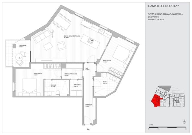 2 soveværelse Lejlighed til salg i Torredembarra - € 245.000 (Ref: 9534679)