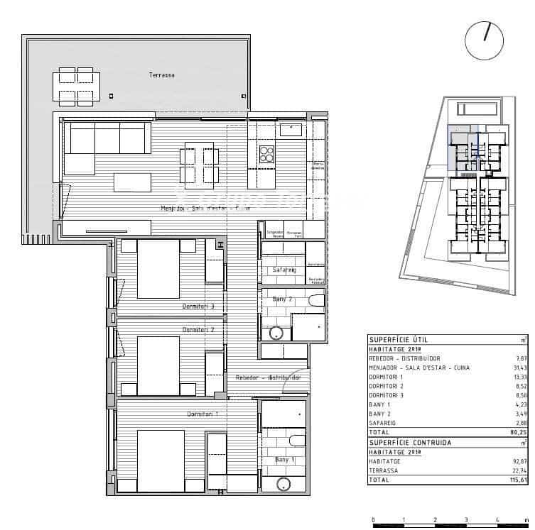 3 soverom Leilighet til salgs i Cunit med svømmebasseng - € 315 823 (Ref: 9536237)