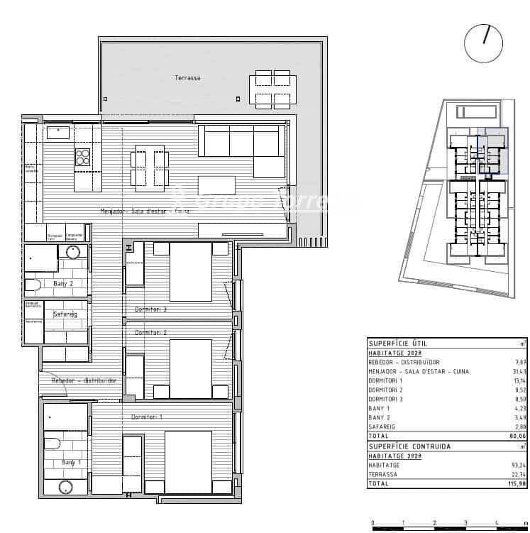 3 soverom Leilighet til salgs i Cunit med svømmebasseng - € 325 420 (Ref: 9536241)