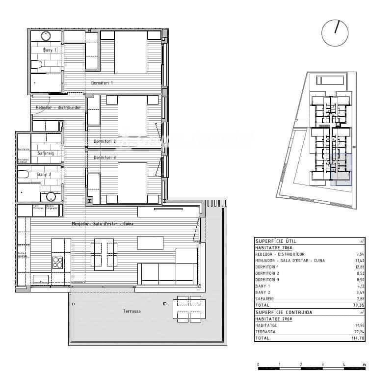 3 soverom Leilighet til salgs i Cunit med svømmebasseng - € 325 420 (Ref: 9536241)