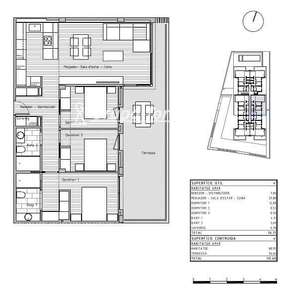3 camera da letto Attico in vendita in Cunit con piscina - 342.889 € (Rif: 9536242)
