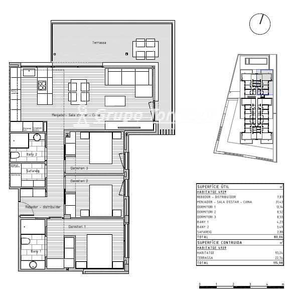 3 camera da letto Attico in vendita in Cunit con piscina - 342.889 € (Rif: 9536242)