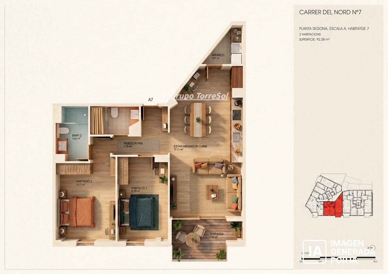 2 bedroom Flat for sale in Torredembarra - € 250,000 (Ref: 9722641)