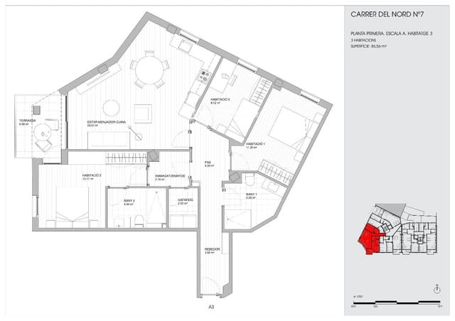 3 sovrum Lägenhet till salu i Torredembarra - 250 000 € (Ref: 9722644)