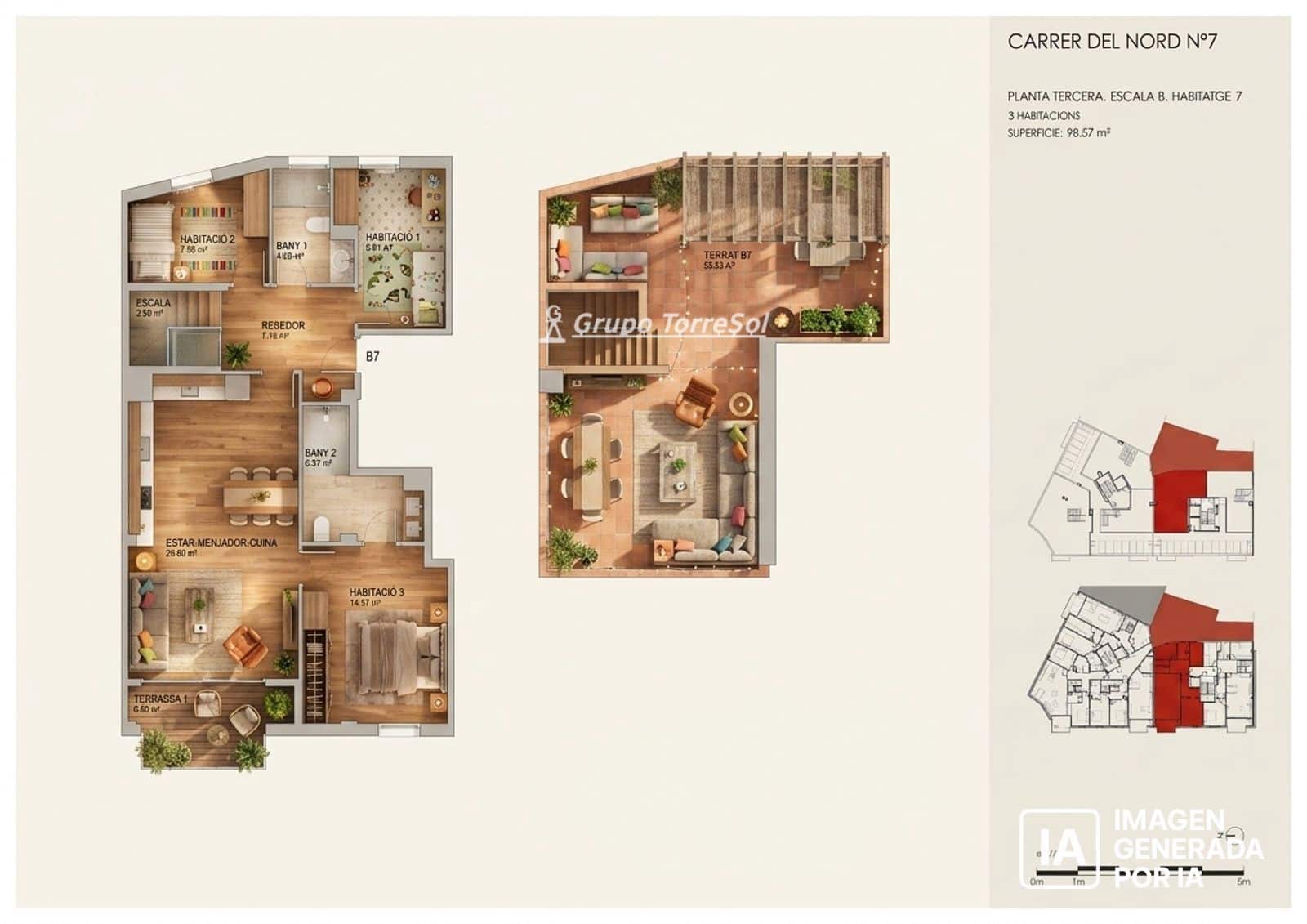 3 soveværelse Lejlighed til salg i Torredembarra - € 320.000 (Ref: 9731209)