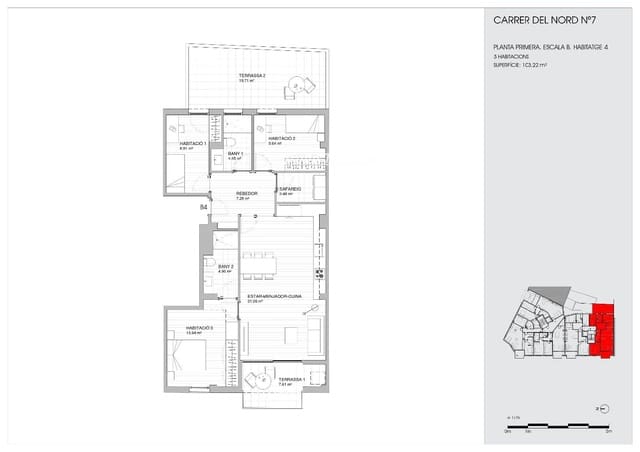 3 slaapkamer Flat te koop in Torredembarra - € 295.000 (Ref: 9731212)