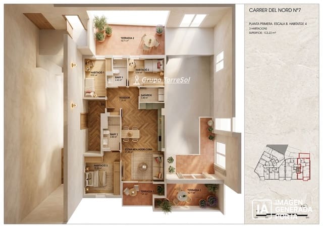 3 quarto Apartamento para venda em Torredembarra - 295 000 € (Ref: 9731212)