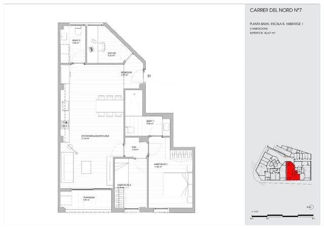 Piso de 2 habitaciones en Torredembarra en venta - 245.000 € (Ref: 9731213)