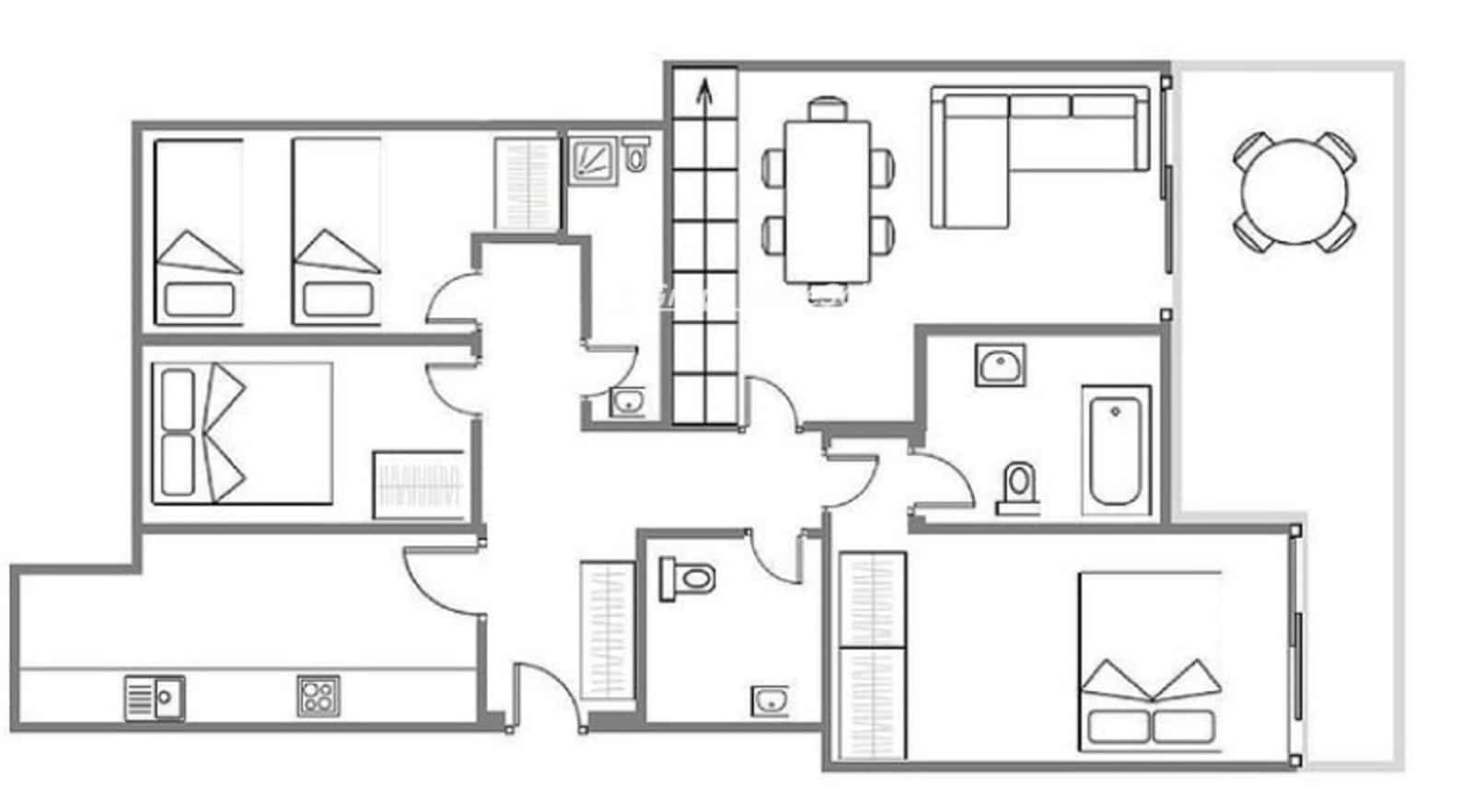 Ático de 3 habitaciones en Torredembarra en venta con piscina garaje - 399.000 € (Ref: 9810379)
