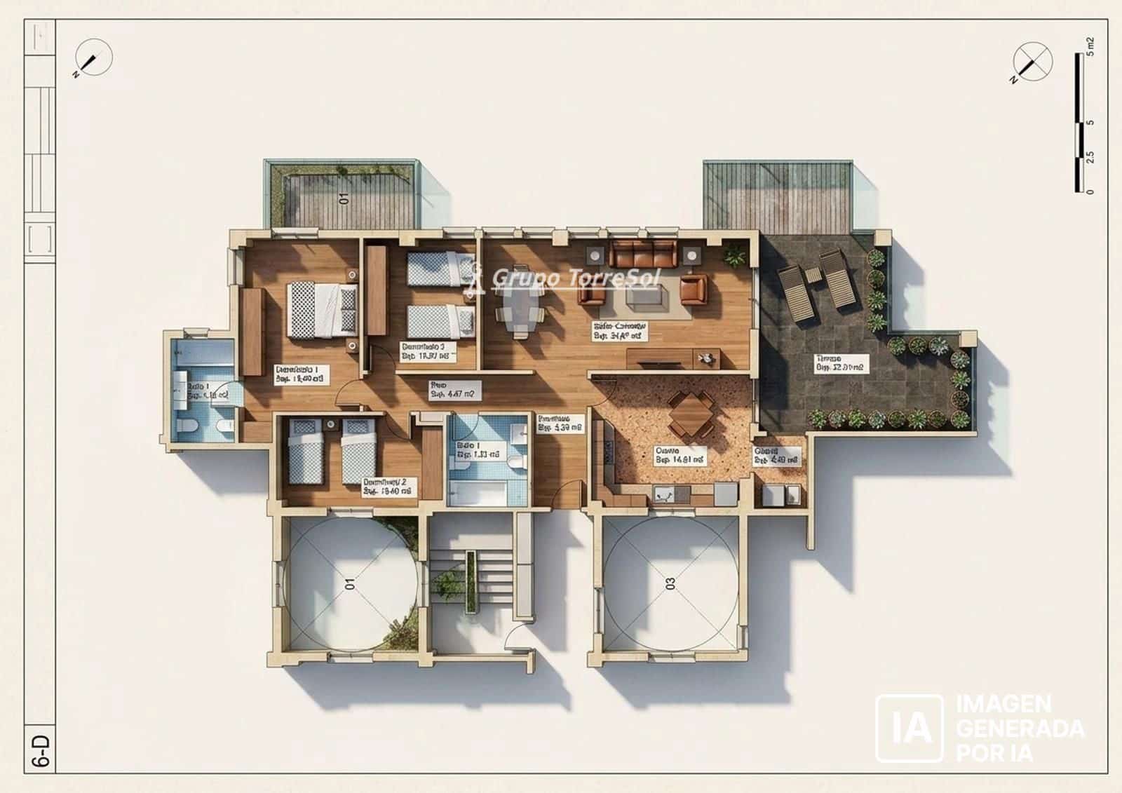 3 sovrum Takvåning till salu i Elche / Elx med pool garage - 439 000 € (Ref: 9914922)