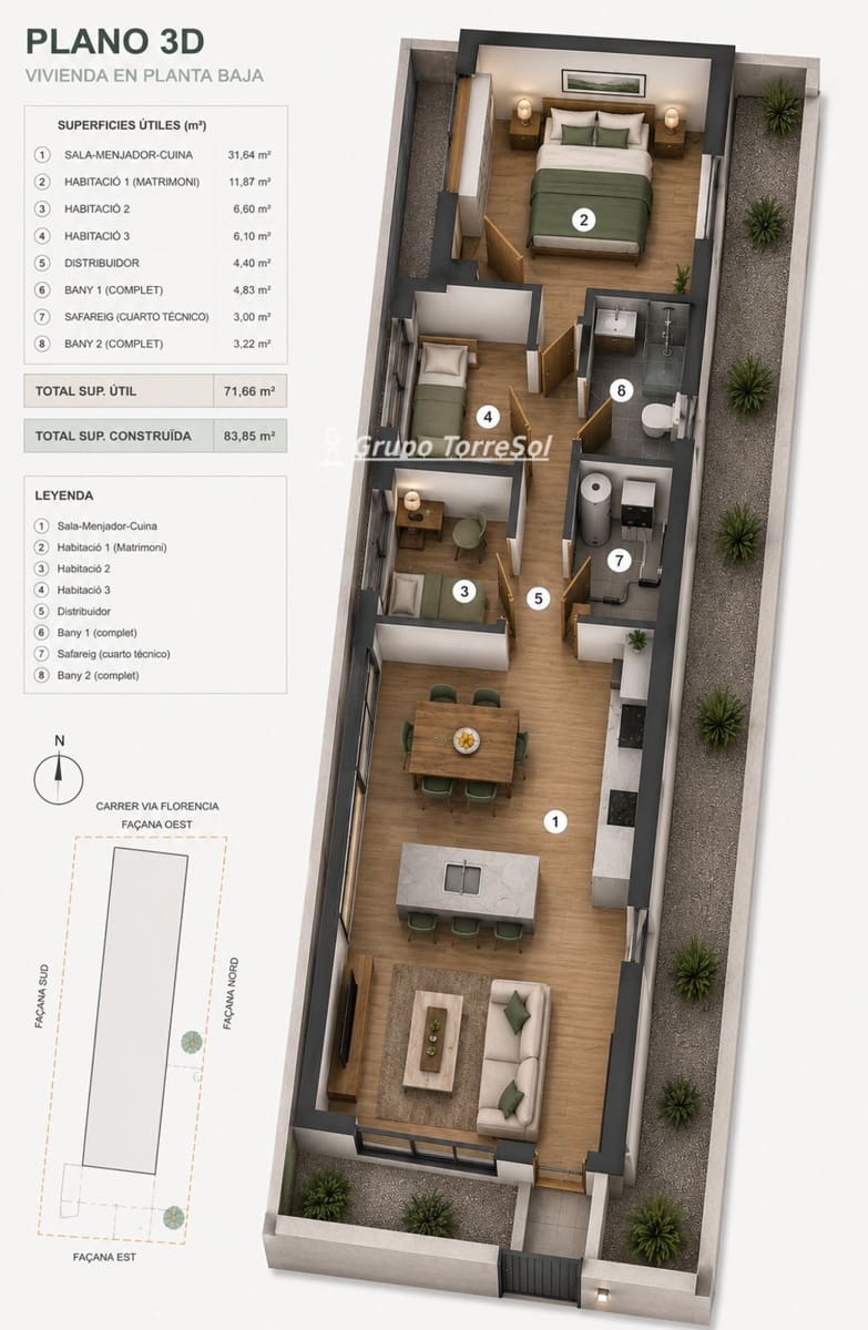 3 slaapkamer Villa te koop in Creixell met zwembad garage - € 299.000 (Ref: 9964511)