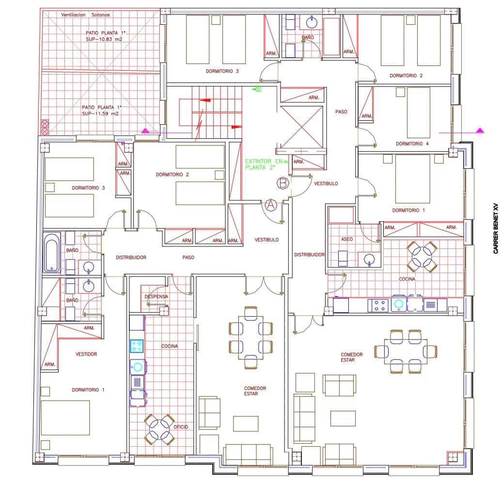 4 camera da letto Appartamento in vendita in Gandia con garage - 440.000 € (Rif: 4459287)