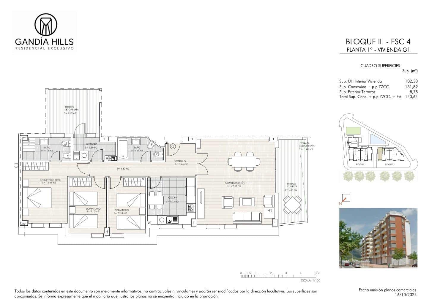 2 sovrum Lägenhet till salu i Gandia med pool garage - 203 302 € (Ref: 9036516)