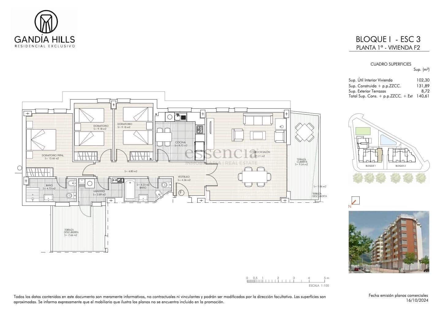 3 soveværelse Penthouse til salg i Gandia med swimmingpool garage - € 427.752 (Ref: 9085212)
