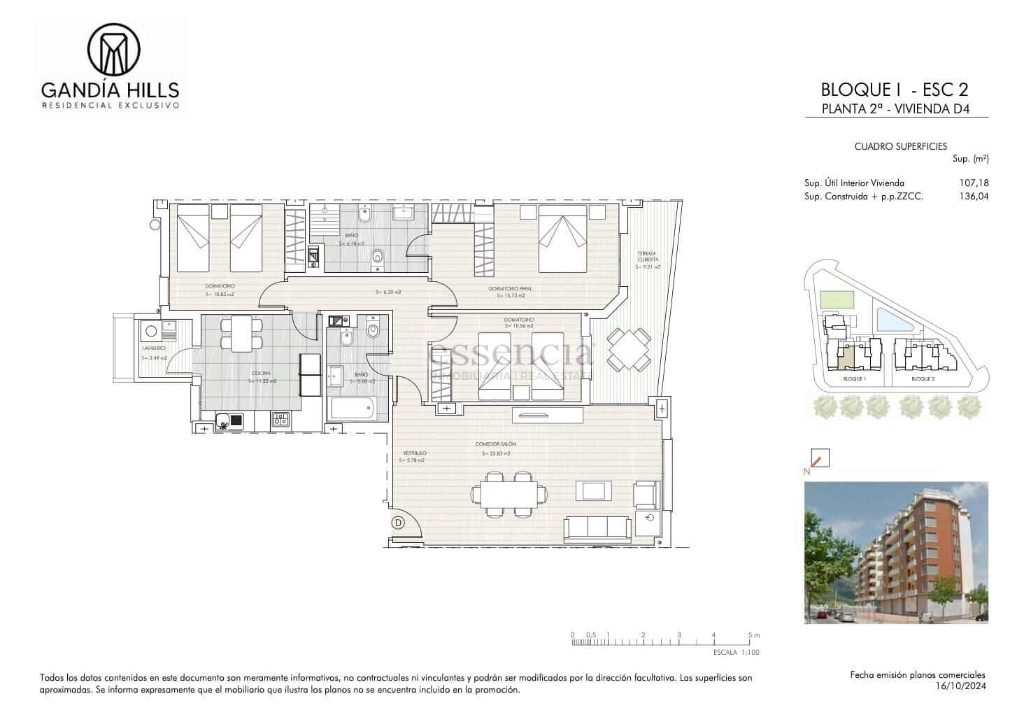 3 soveværelse Penthouse til salg i Gandia med swimmingpool garage - € 427.752 (Ref: 9085212)