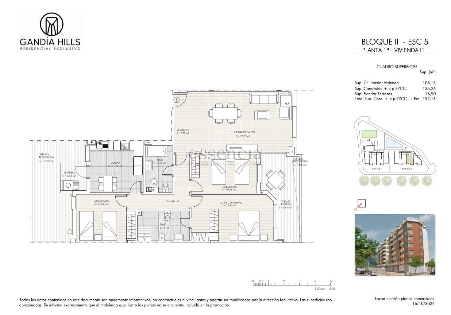 3 soveværelse Penthouse til salg i Gandia med swimmingpool garage - € 427.752 (Ref: 9085212)