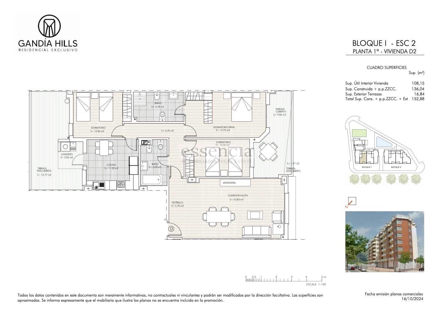 3 soveværelse Penthouse til salg i Gandia med swimmingpool garage - € 427.752 (Ref: 9085212)