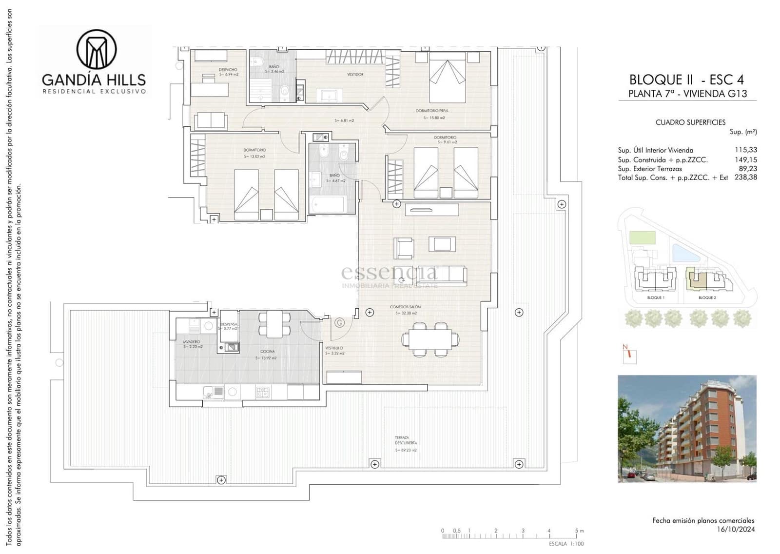3 soveværelse Penthouse til salg i Gandia med swimmingpool garage - € 427.752 (Ref: 9085212)